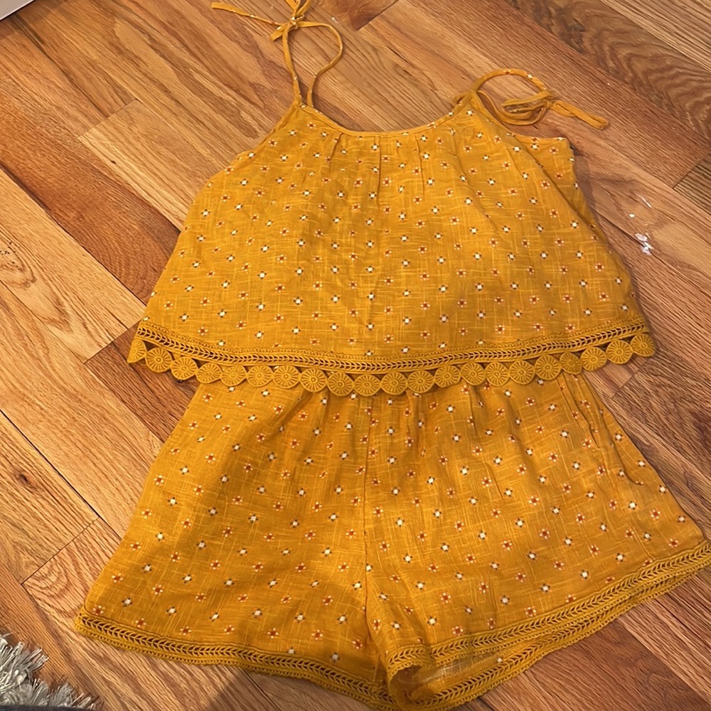Aerie yellow romper